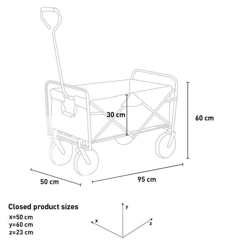 Chariot pliable 80 Kg Verdecar - Casamati