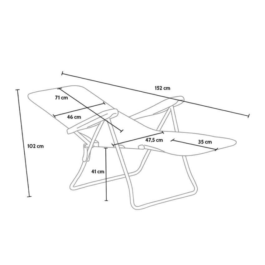 Chaise longue Kubrick - Casamati, confort plage et jardin.
