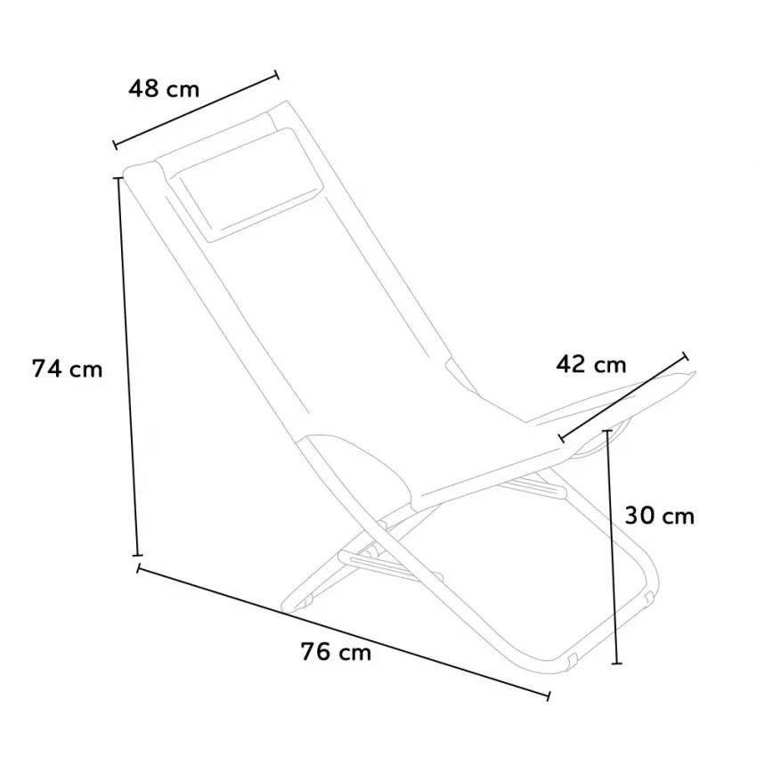 Chaise longue Casamati: confort pour plage et jardin.
