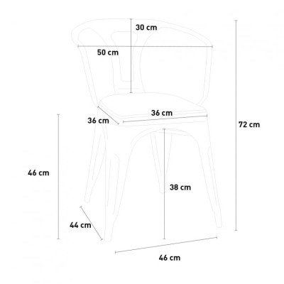 Set Table noir + 4 chaises Kiwi Mojito - Casamati