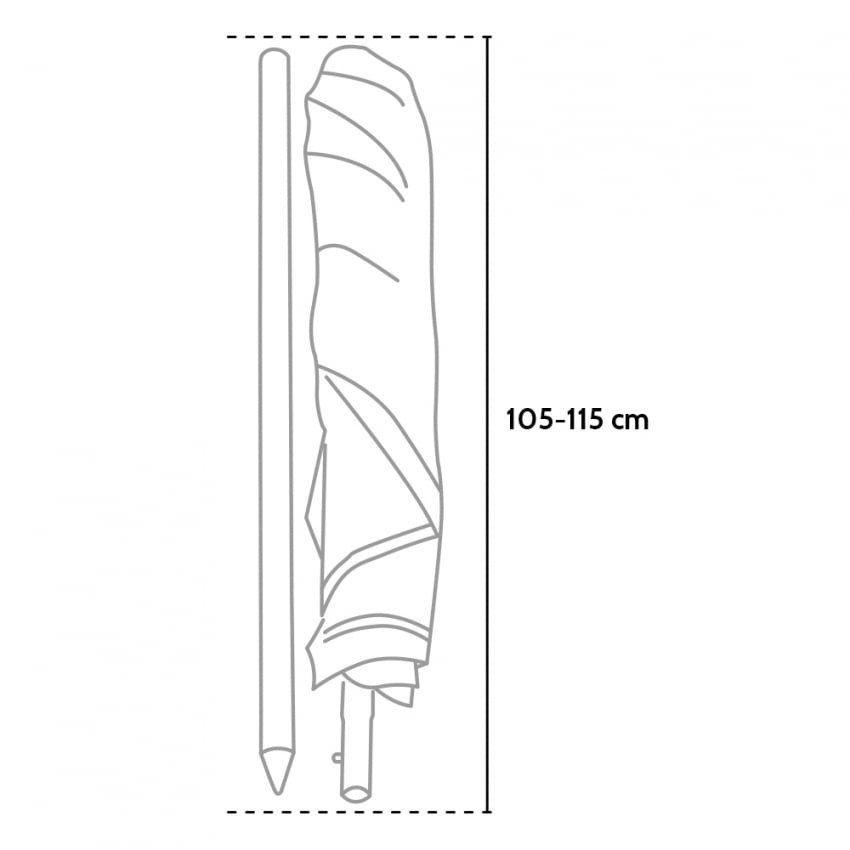 Casamati: Parasol UV léger 200 cm Aliseo, protection solaire.