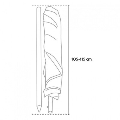 Parasol anti vent 200 cm Lido - Casamati