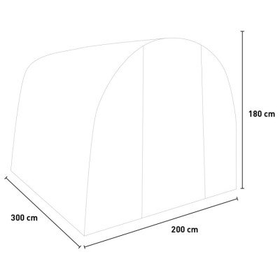 Serre Casamati 200x300xh180cm pour vos plantes LinaL.