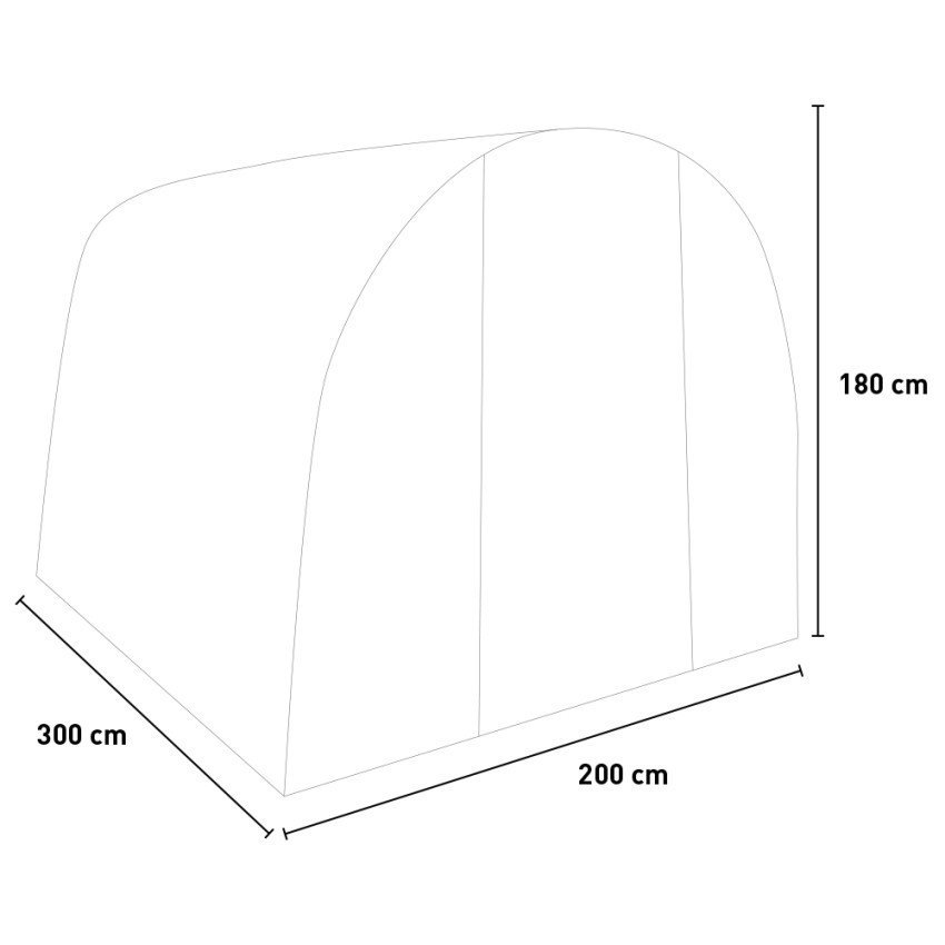 Serre Casamati 200x300xh180cm pour vos plantes LinaL.