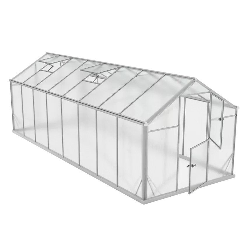 Serre polycarbonate AerisXL 220x570-640, par Casamati.