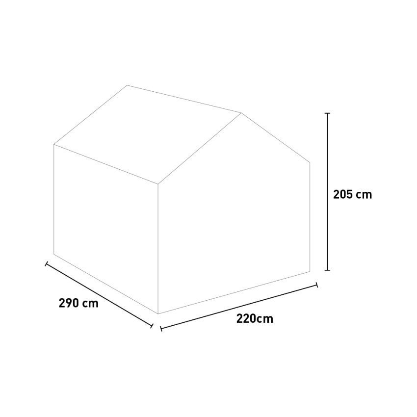Serre Casamati en aluminium polycarbonate AerisM.