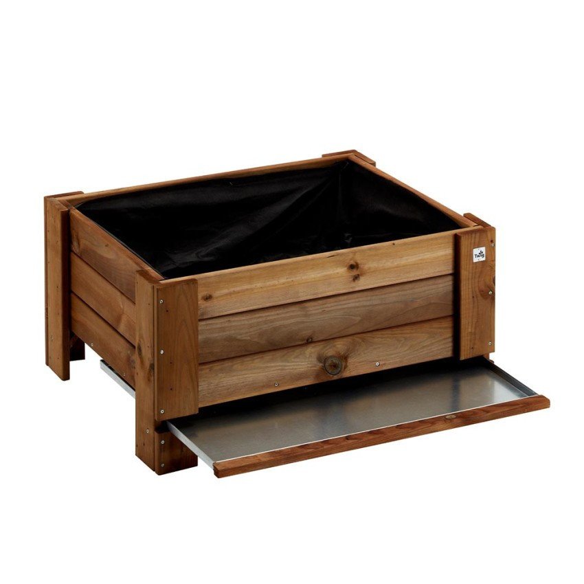 Casamati: Jardinière bois 81x64x40cm pour jardin & balcon.