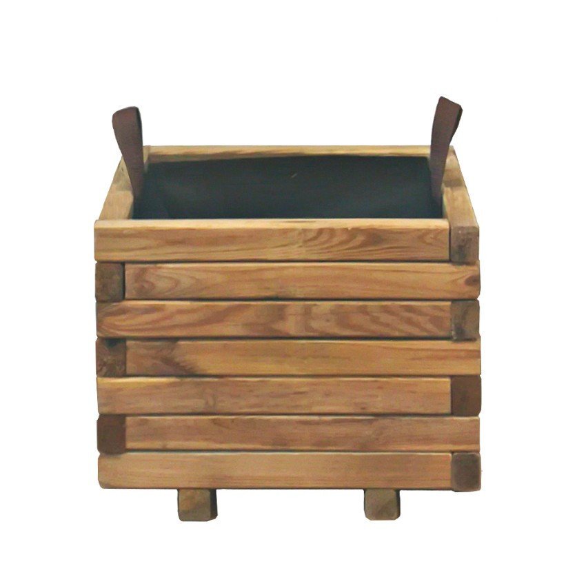Jardinière Quadra40 en bois - Casamati, jardin & terrasse.