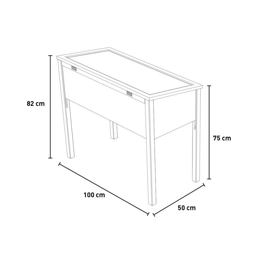 Serre SeminaBox 50x100cm par Casamati, jardinière surélevée.